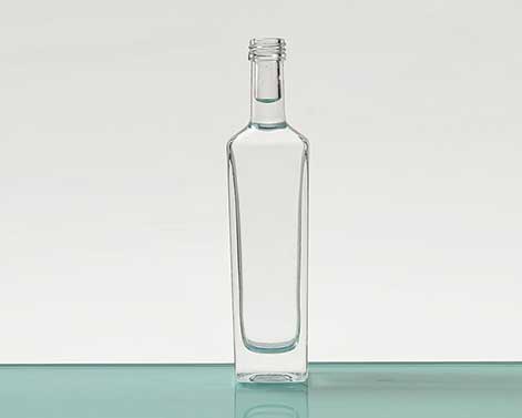 Bouteilles en verre spiritueux carré