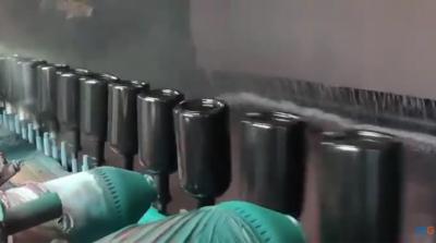 Couleur de revêtement de bouteille en verre