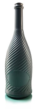 Bouteilles en verre de champagne
