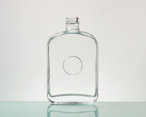 450ml de Col à Vis Rectangulaire Extra Blanc Flint Cognac Bouteille