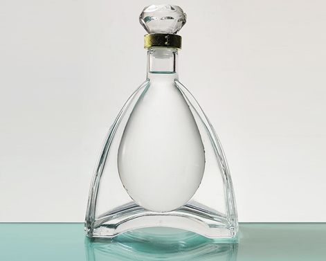 500ml Unique En Forme Extra Blanc Flint Cognac Bouteille En Verre