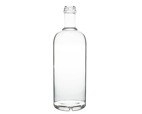 1L cylindre fil rond haut haute bouteille de vodka Flint