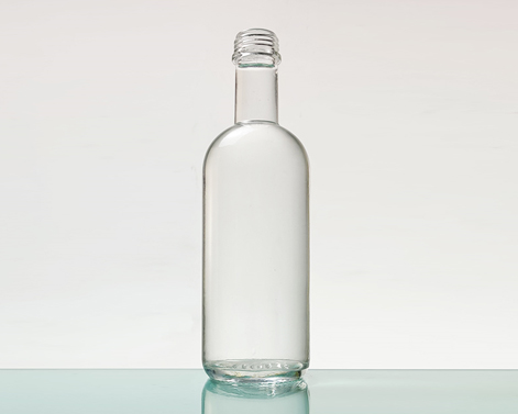 Bouteille de whisky Galss haute forme ronde 500ml