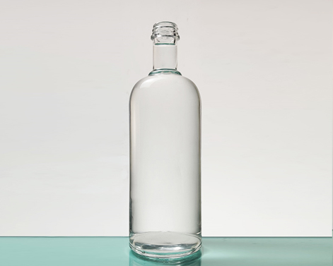 Bouteille de vodka 500ml verre haute forme ovale Flint