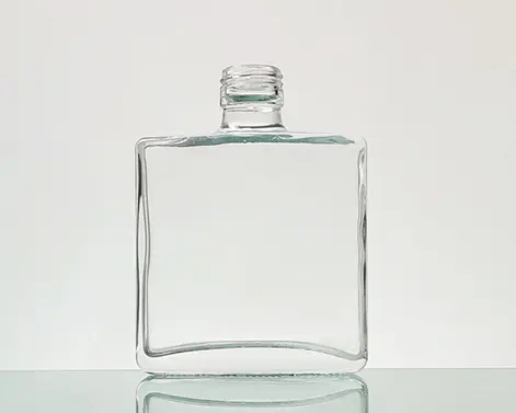 150ml Flint Extra Blanc Rectangulaire Cou Court Rhum Bouteille