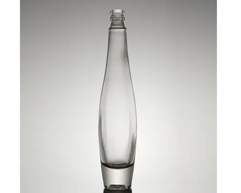 Bouteille de Gin supérieure en verre de silex blanc extra SHape 200ml