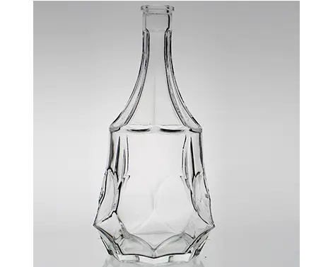 1.5L Verre Flint Extra Blanc Forme Unique Spiritueux Cognac Bouteille