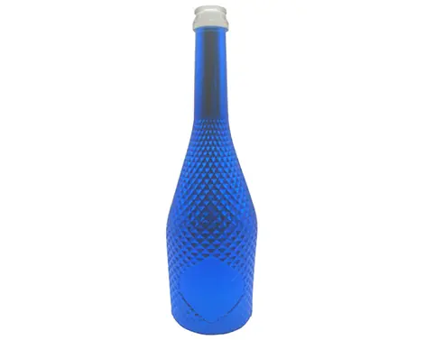 75cl nouvelle bouteille de champagne bleu brillant