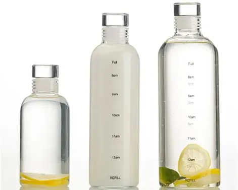 750ml Extra Flint Cristal Couleur Printemps Bouteille en verre d'eau