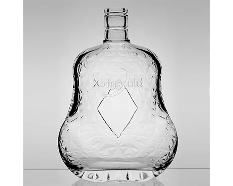 1.5L 1500ml Forme Unique Design Mode Extra Blanc Flint Cognac Bouteille
