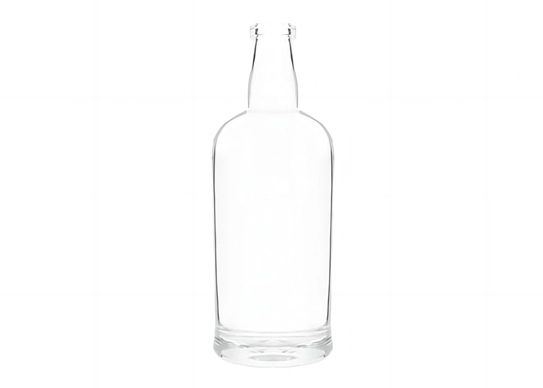 Bouteille de whisky personnalisée 75cl base de verre lourd pour la vente en gros