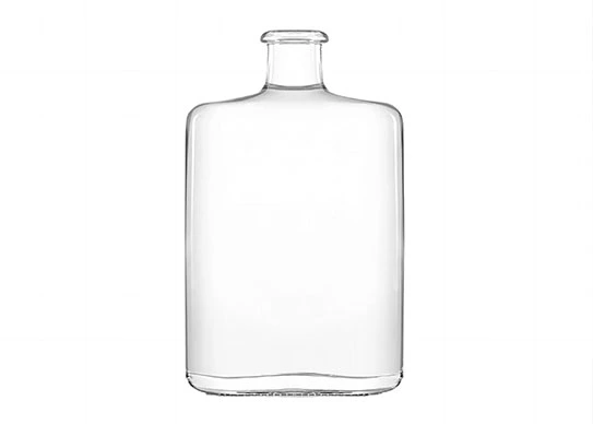 Bouteille de liqueur de 75cl, bouteille en verre de forme ovale 750ml bouteilles de gin