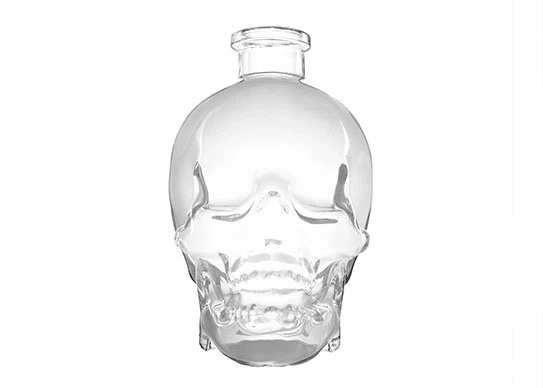 Bouteilles en verre en forme de crâne de vodka, design unique