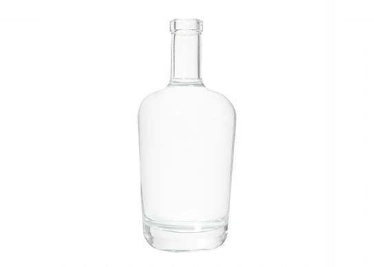 Bouteilles de spiritueux artisanaux nouveau design 750ml bouteilles en verre extra blanc