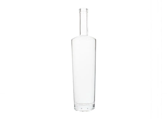 Bouteilles en verre, finition en T liège à base ronde épaisse 750ml de bouteilles de liqueur