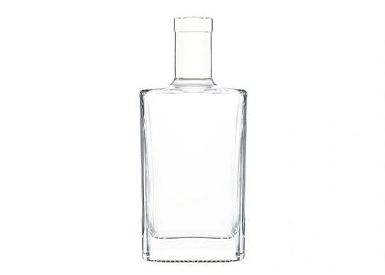 700ml Bouteille en verre carrée T-liège Top Emballage d'alcool