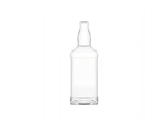 Bouteille de whisky carrée 700ml, ouverture de bouchon de liège en verre premium