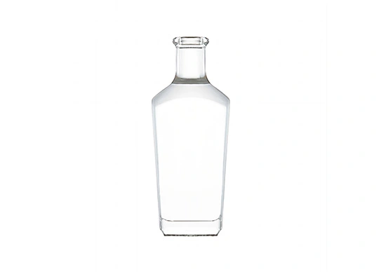 Bouteille de liqueur en gros vide 700ml Bouteille carrée Gin Rum Emballage