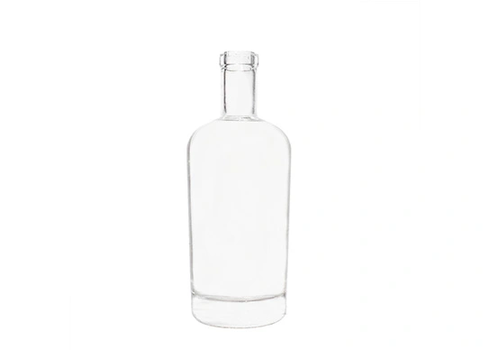 Finition de la plaque de silex extra bouteille en verre 700ml ronde