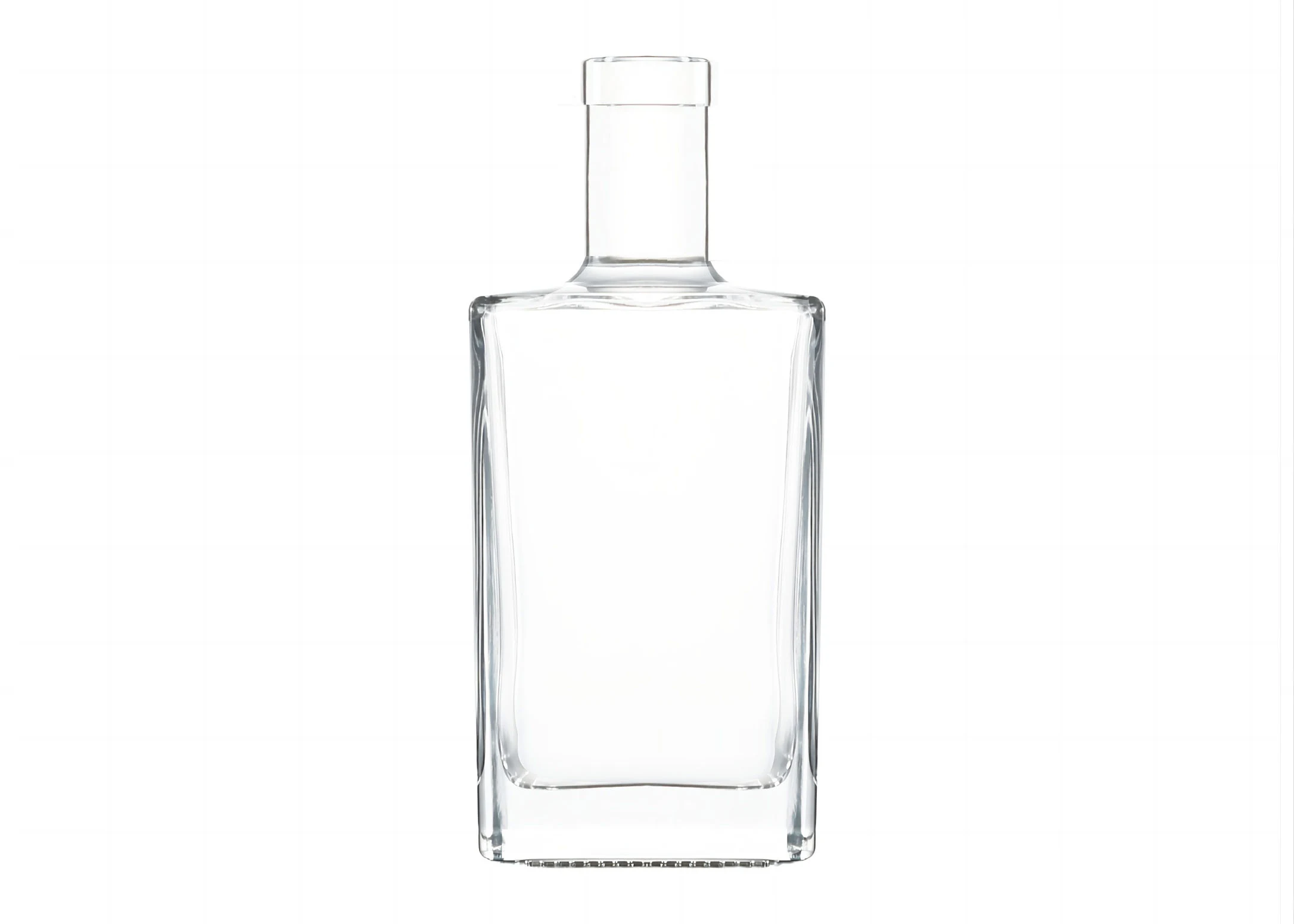 500ml Bouteille de Gin Emballage Premium Carafe en Verre Extra Flint
