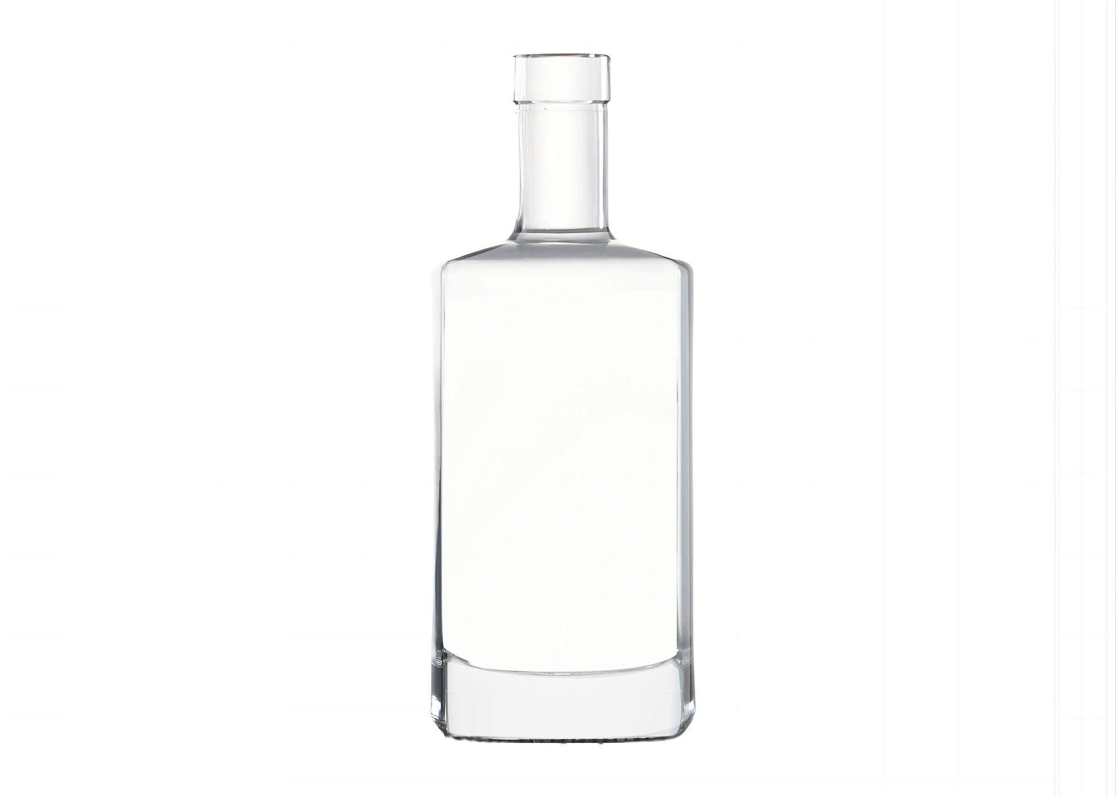 Finition de la plaque de bouteille de spiritueux carré 500ml