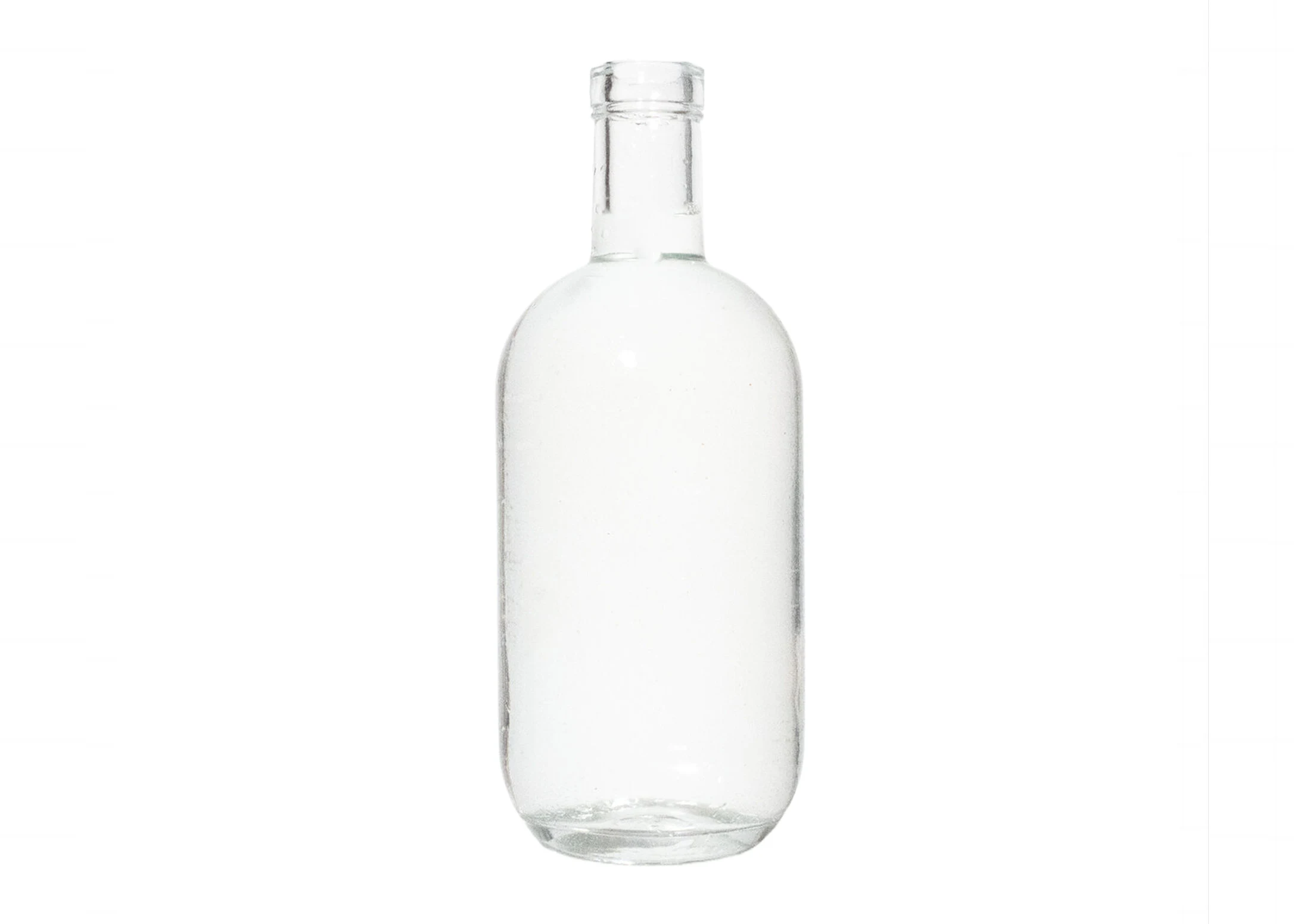 Mode Bouteille En Verre Emballage D'alcool 500ml Base Ronde