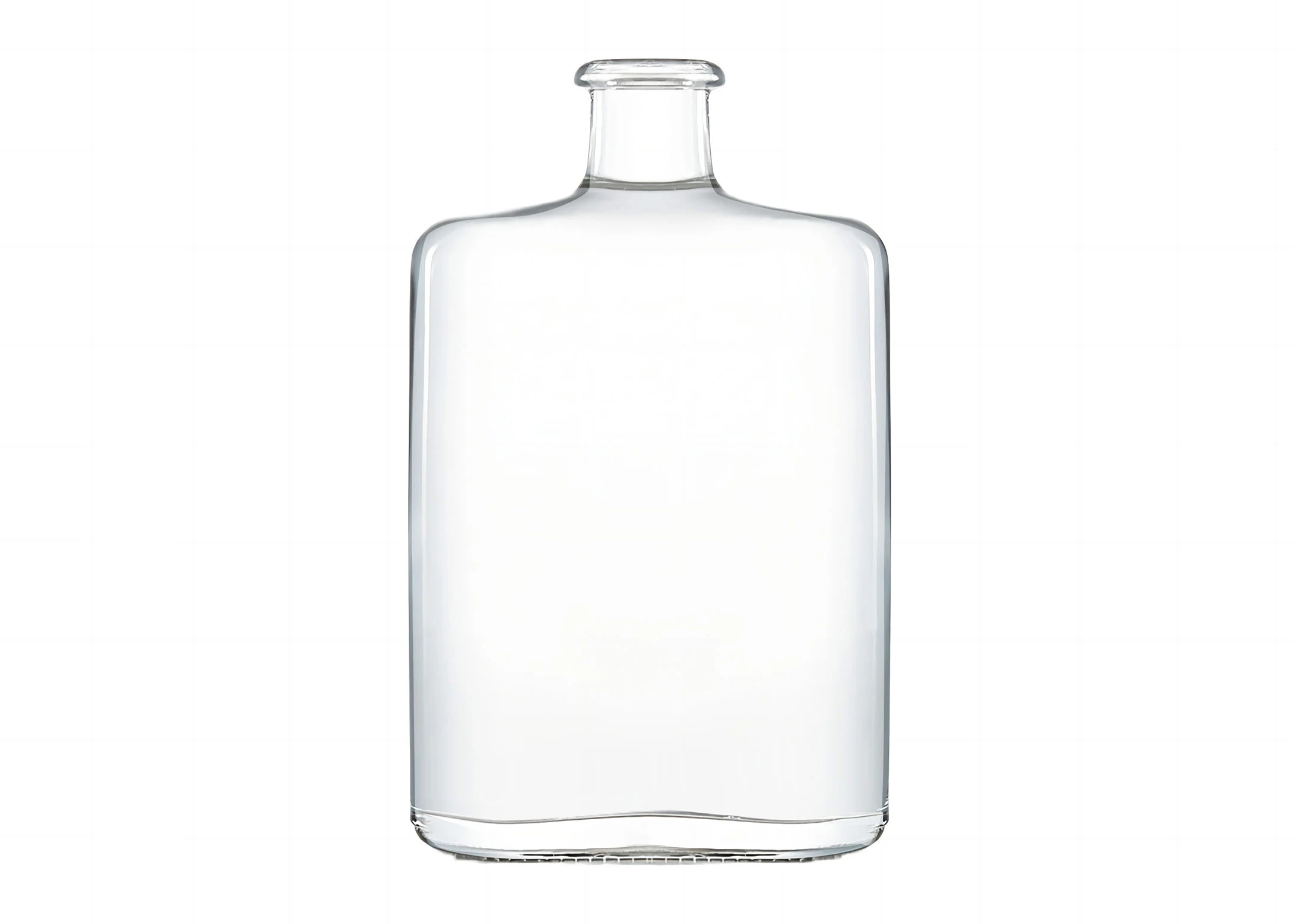 Gin emballage bouteille en verre vide 500ml taille forme ovale