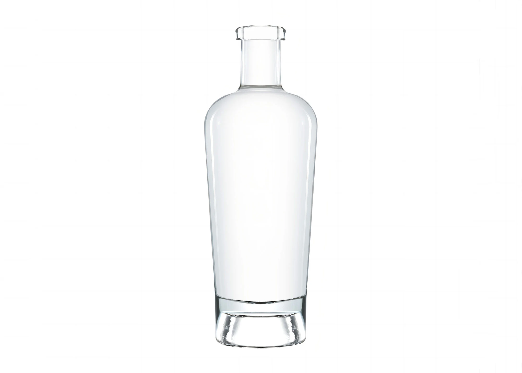 Nouvelle conception 500ml bouteille d'alcool emballage en verre