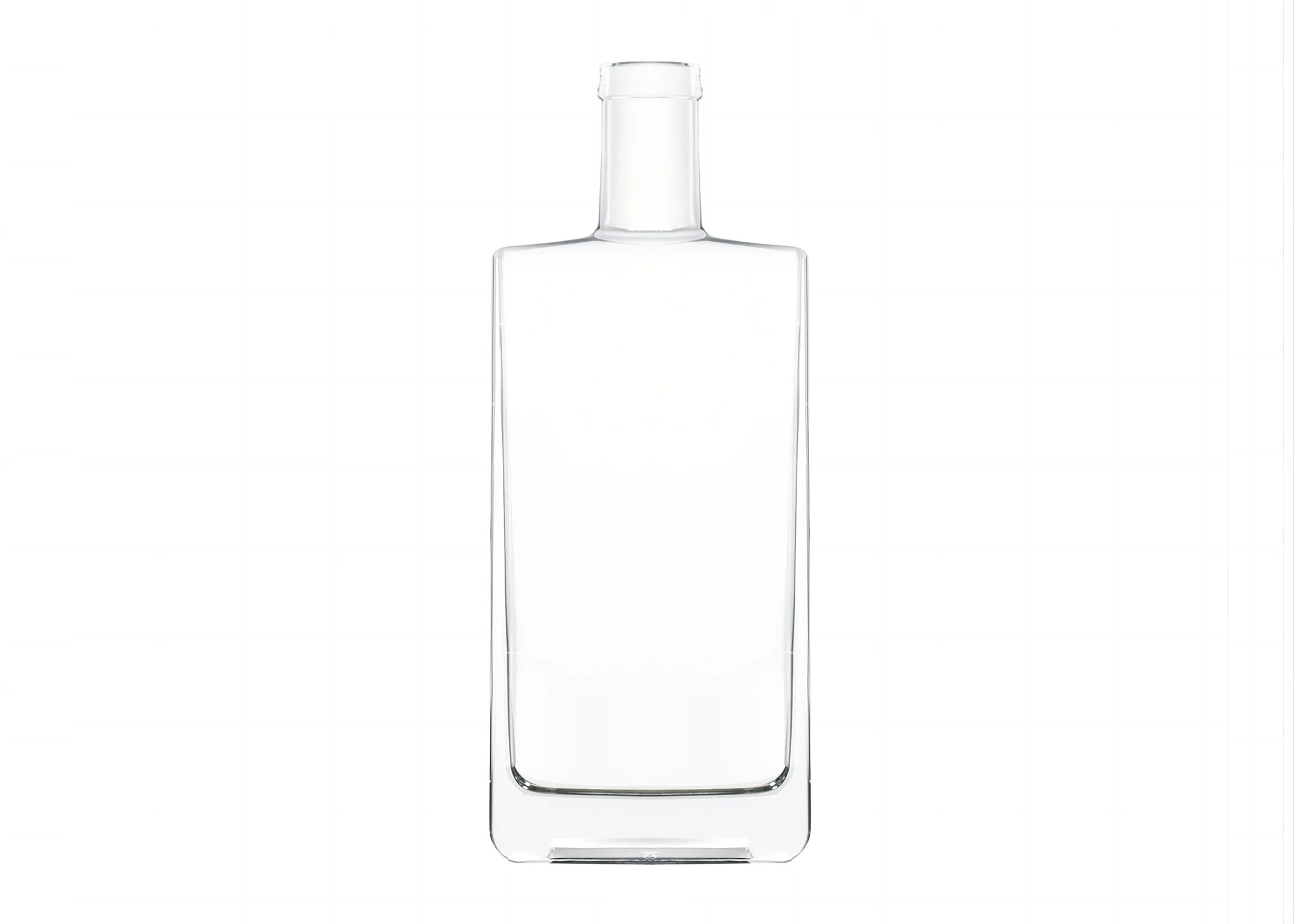 Verre Rectangle Bouteille 500ml Verre Extra Flint T-Cork Haut