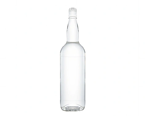 Emballage de bouteille de whisky en verre, cristal extra silex rond 1000ml