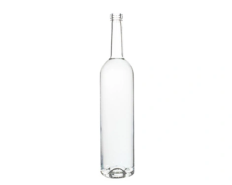 Bouteille de liqueur ronde grande RSG 1000ml avec base mince