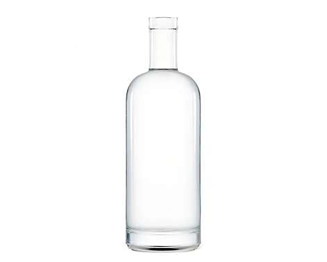 1000ml Bouteille en verre ronde emballage spiritueux premium