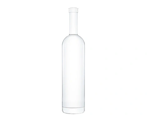 Bouteille de vodka ronde grande extra silex premium 1000ml