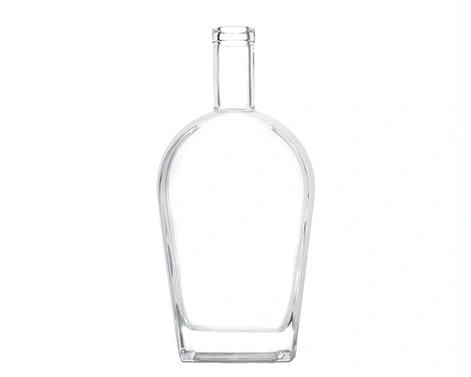 Décanteur de bouteille à fond épais de forme unique en cristal 1000ml