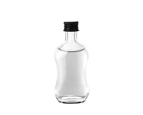 Bouteille de tequila avec bouchon Gin de vodka 50ml à taille mince en verre avec bouchon GPI pour emballage de liqueur