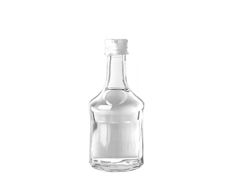 Bouchon à vis unique 50ml Bouteille en verre