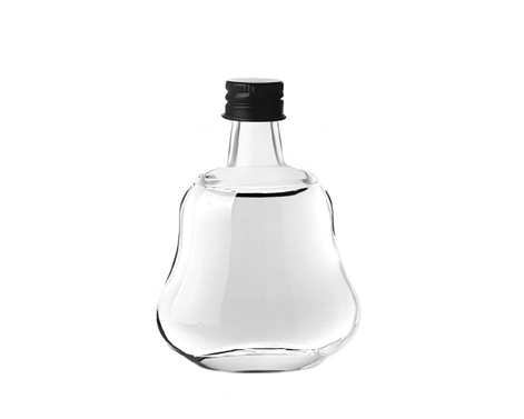 RSG Vider Mini 50ml Bouteille de Gin Brandy Rum en verre plat de liqueur avec GPI