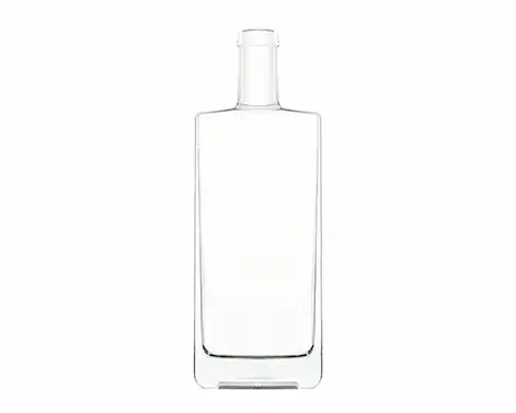 Bouteille de Rhum Blanc Extra Flint 750ml Forme Rectangulaire Vente Chaude