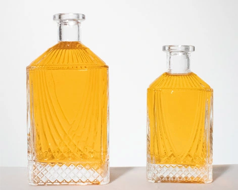 Flint Extra Blanc Carré 750ml Verre Vodka Rhum Bourbon Tequila Bouteilles