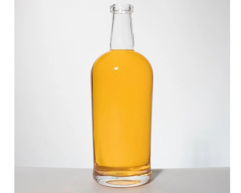Bouteille de whisky personnalisée 75cl base de verre lourd pour la vente en gros